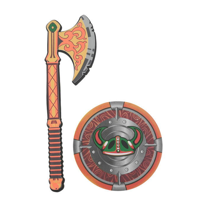 Lekevåpen og -skjold i skum